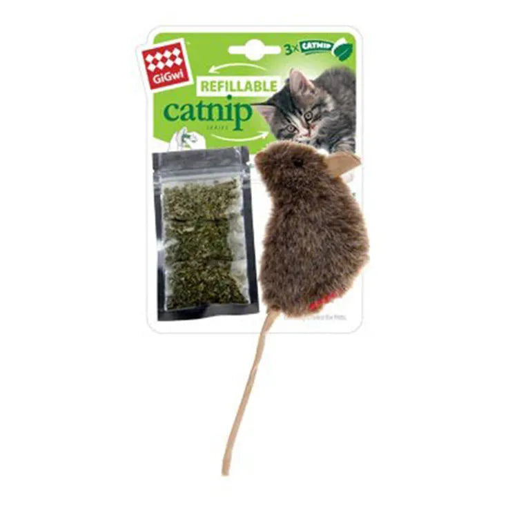 GiGwi Refillable Catnip Naturals Mouse Ships from Australia