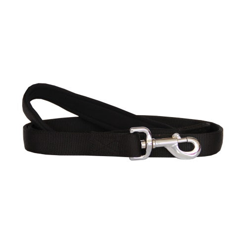 Beau Pets Neoprene Handle Nylon Lead Black AU Owned