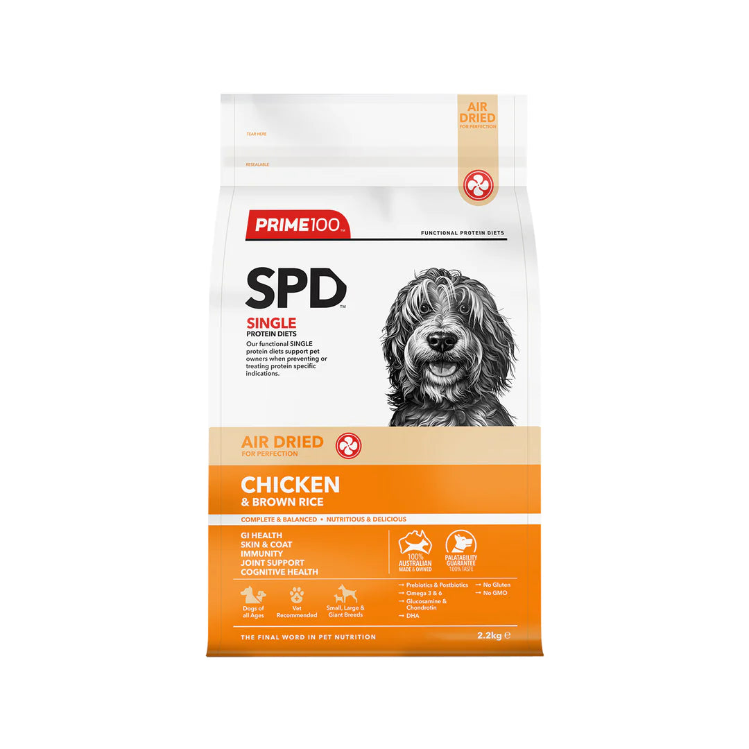 Prime100 SPD Air Dried Chicken & Brown Rice AU Owned