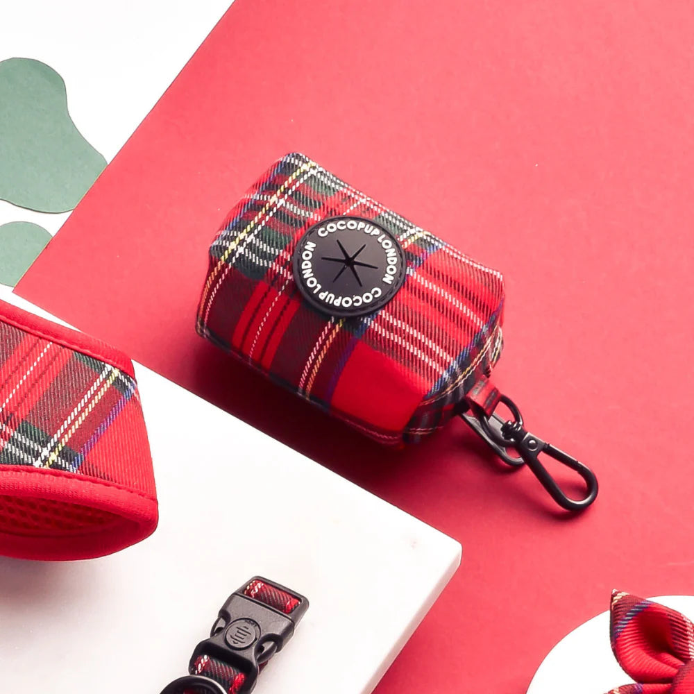 Cocopup London Poop Bag Holder Tartan Ships from Australia