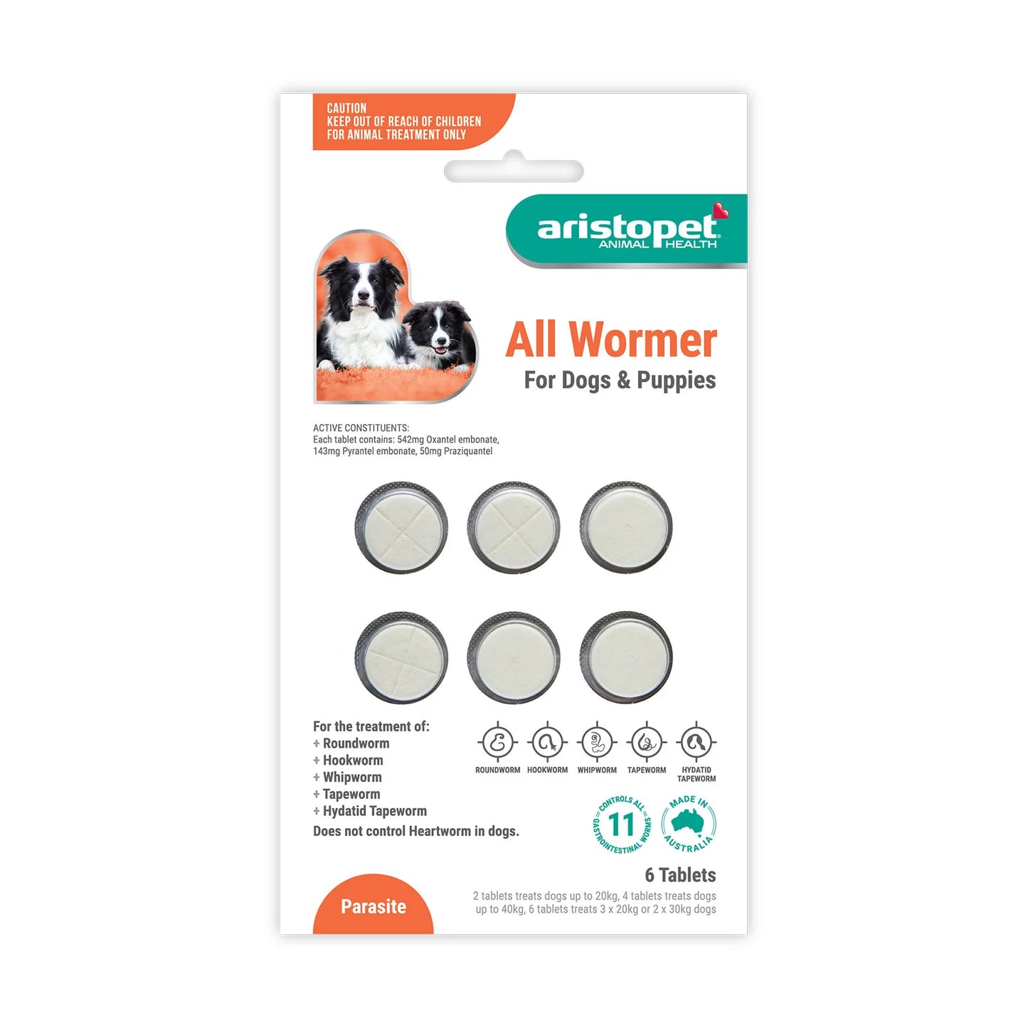 Aristopet Broadspectrum Protective Maintenance for Dogs & Puppies Ships from Australia