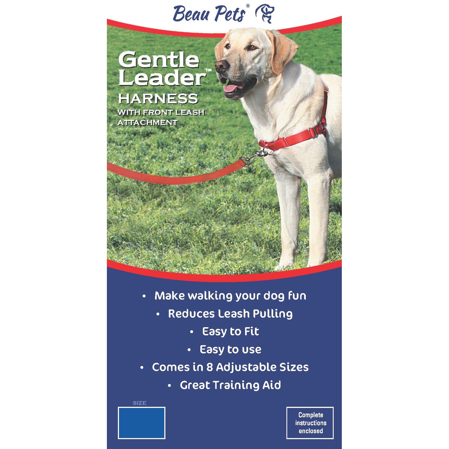 Beau Pets Gentle Leader Harness Red AU Owned