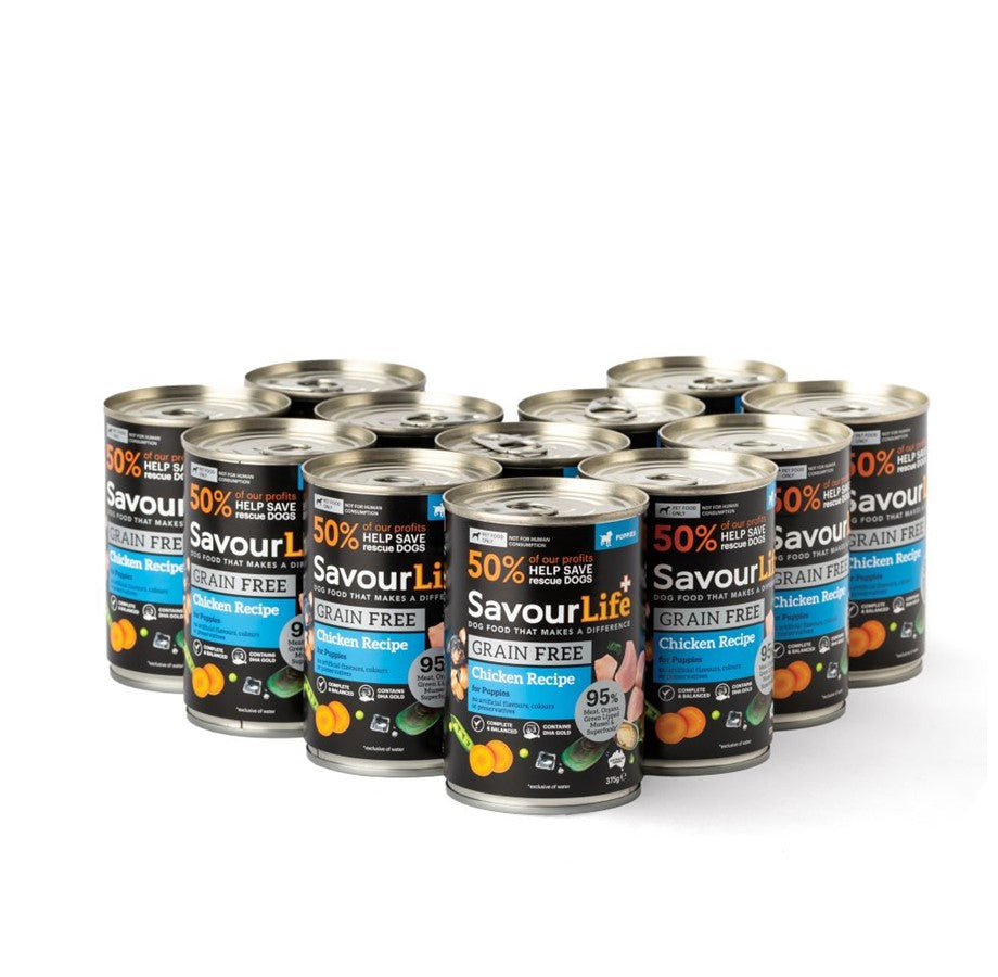 SavourLife Wet Food Tins Puppy GRAIN FREE AU Owned
