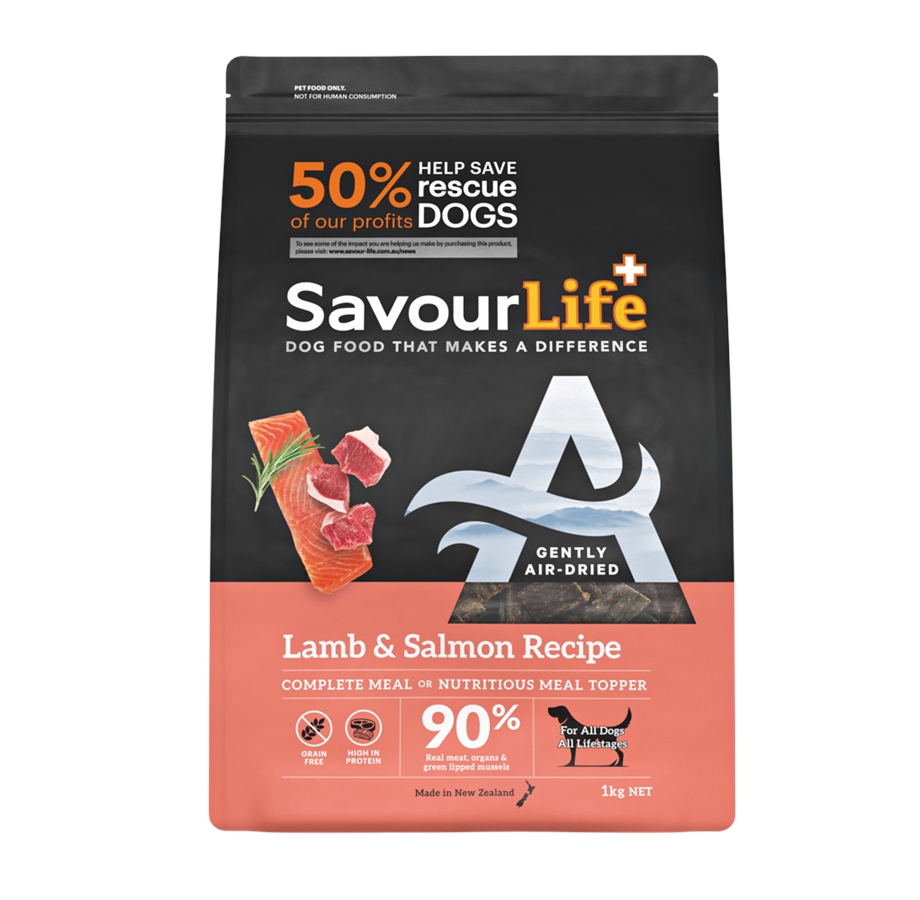 SavourLife Adult Dog Air Dried Lamb & Salmon Recipe AU Owned