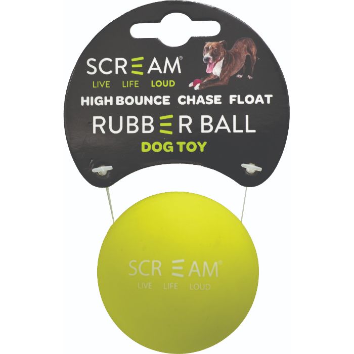 Scream Rubber Ball Green Medium Ships from Australia