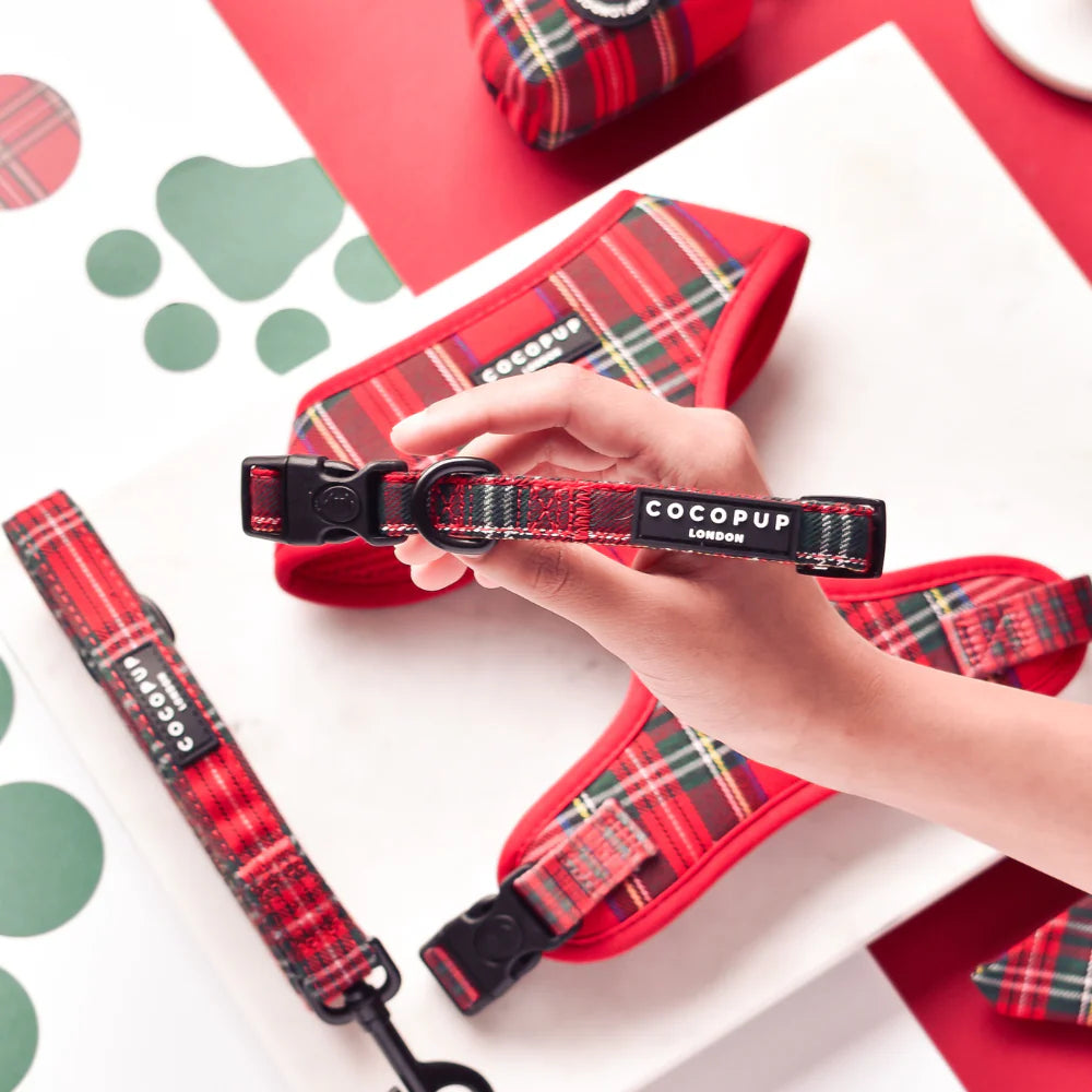 Cocopup London Dog Collar Tartan Ships from Australia