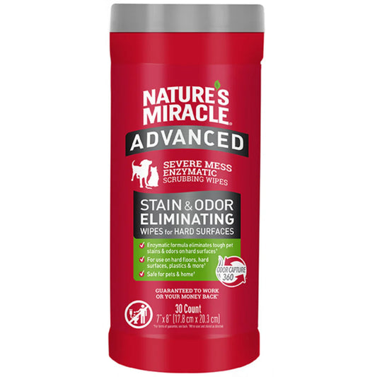 Nature's Miracle Advanced Stain & Odour Eliminating Wipes Ships from Australia