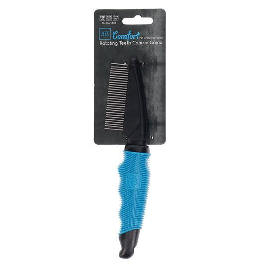ZeeZ Comfort Rotating Teeth Coarse Comb AU Owned