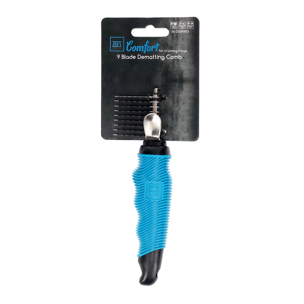 ZeeZ Comfort 9 Blade Dematting Comb AU Owned