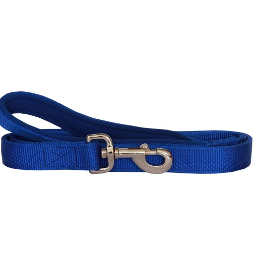 Beau Pets Neoprene Handle Nylon Lead Blue AU Owned