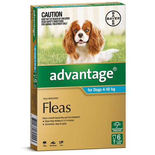 Advantage - Fleas - Dogs 4kg to 10kg