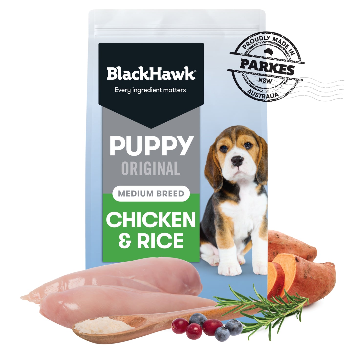 Black Hawk Puppy Medium Breed Chicken & Rice Ships from Australia