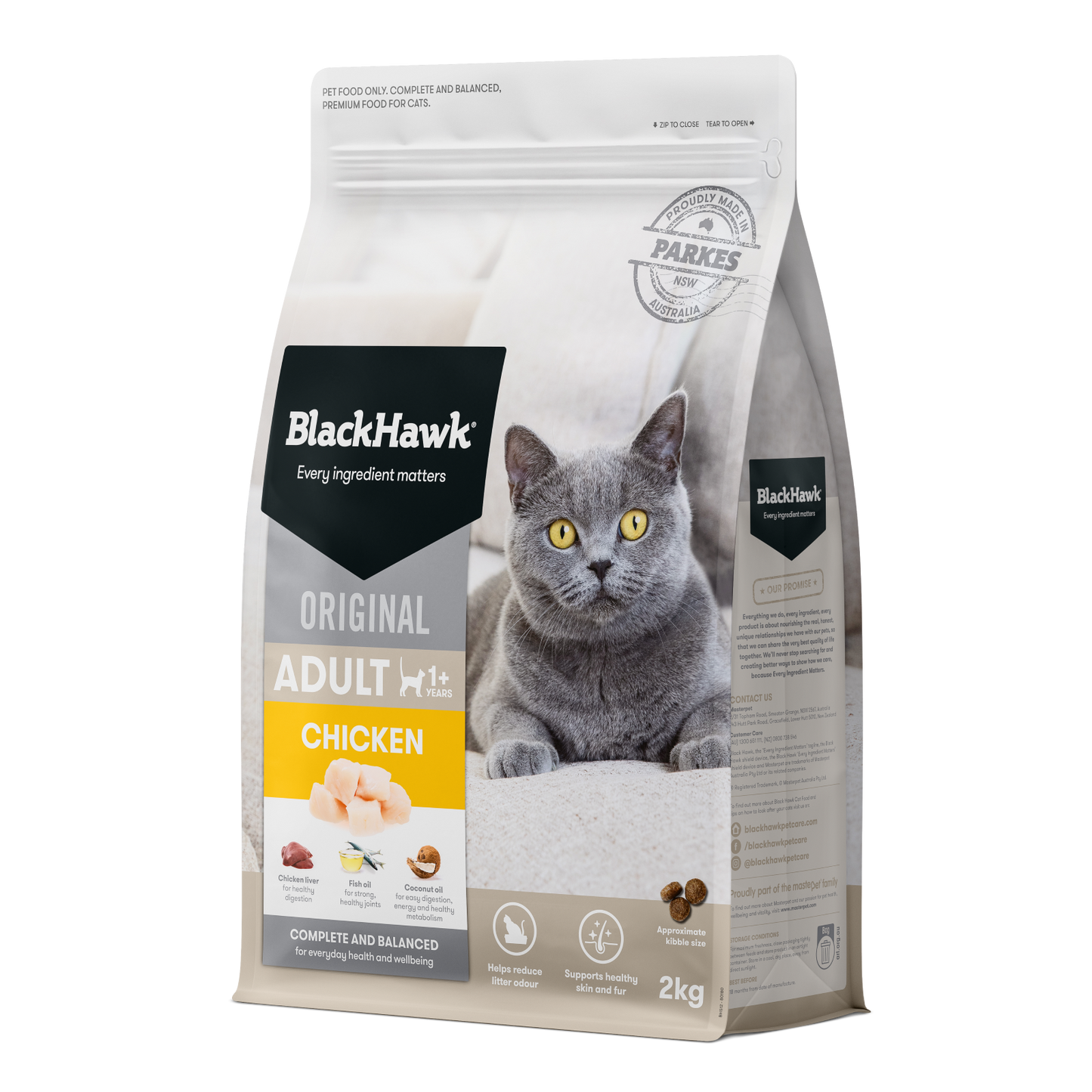 Black Hawk Adult Cat Chicken Ships from Australia