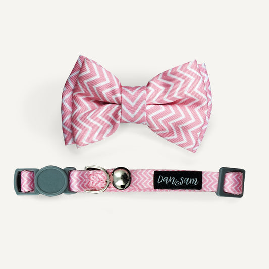 Dan & Sam Cat Collar & Bowtie Candy Floss AU Owned