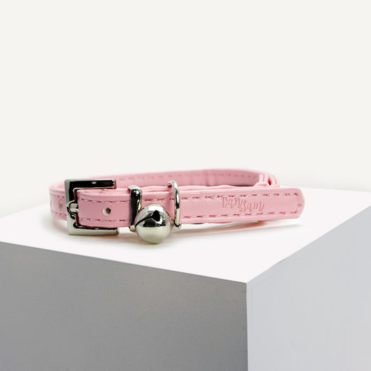Dan & Sam Cat Collar Blush Vegan Leather AU Owned
