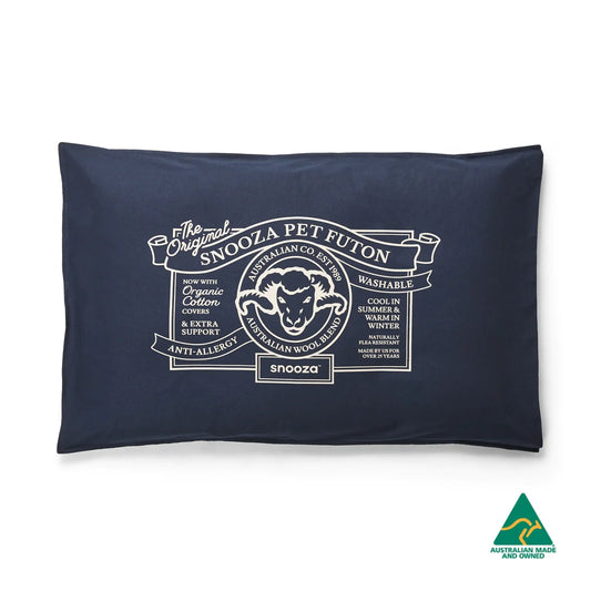 Snooza Organic Pet Futon Blue AU Owned