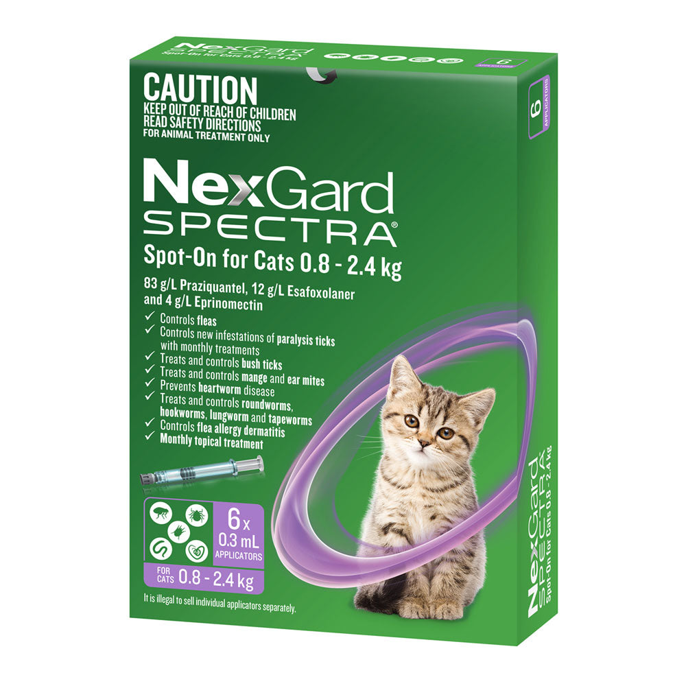 NexGard SPECTRA - Spot-On for Cats 0.8 - 2.4kg