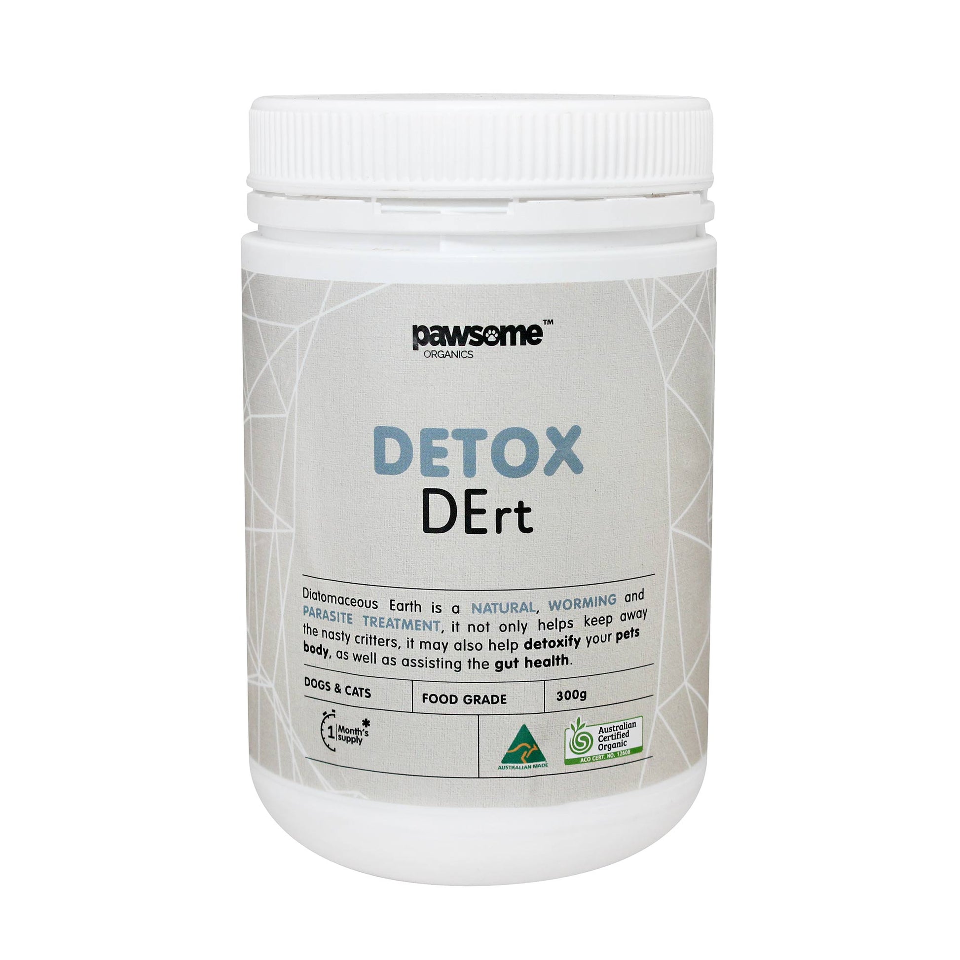 Pawsome Organic - Detox DErt - Diatomaceous Earth - 300g