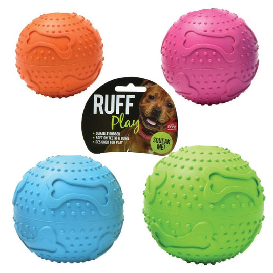 RUFF Play Rubber Squeaker Ball Ships from Australia