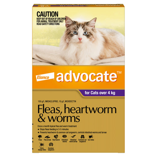 Advocate - Kittens/Cats - Fleas, Heartworm & Worms - 1 Tube