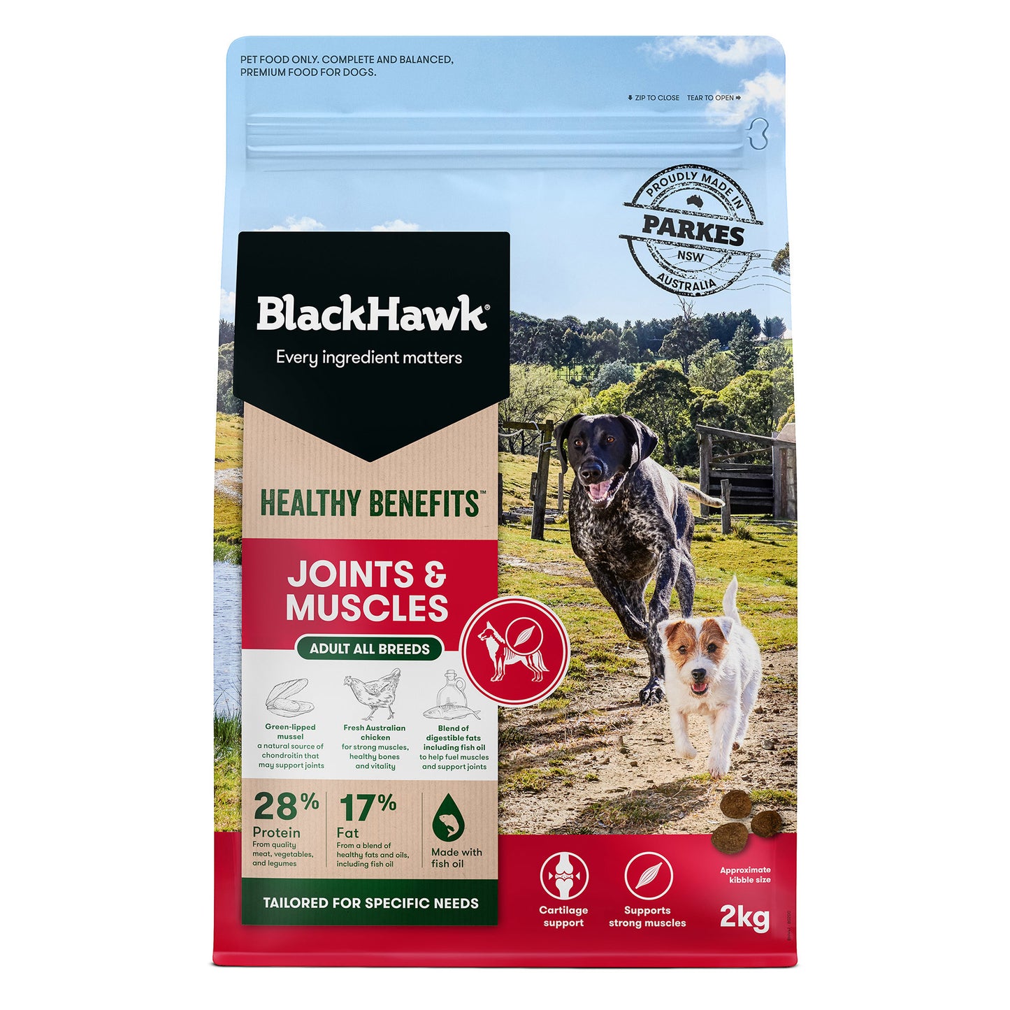 Black Hawk Adult Dog Healthy Benefits Joints & Muscles Ships from Australia