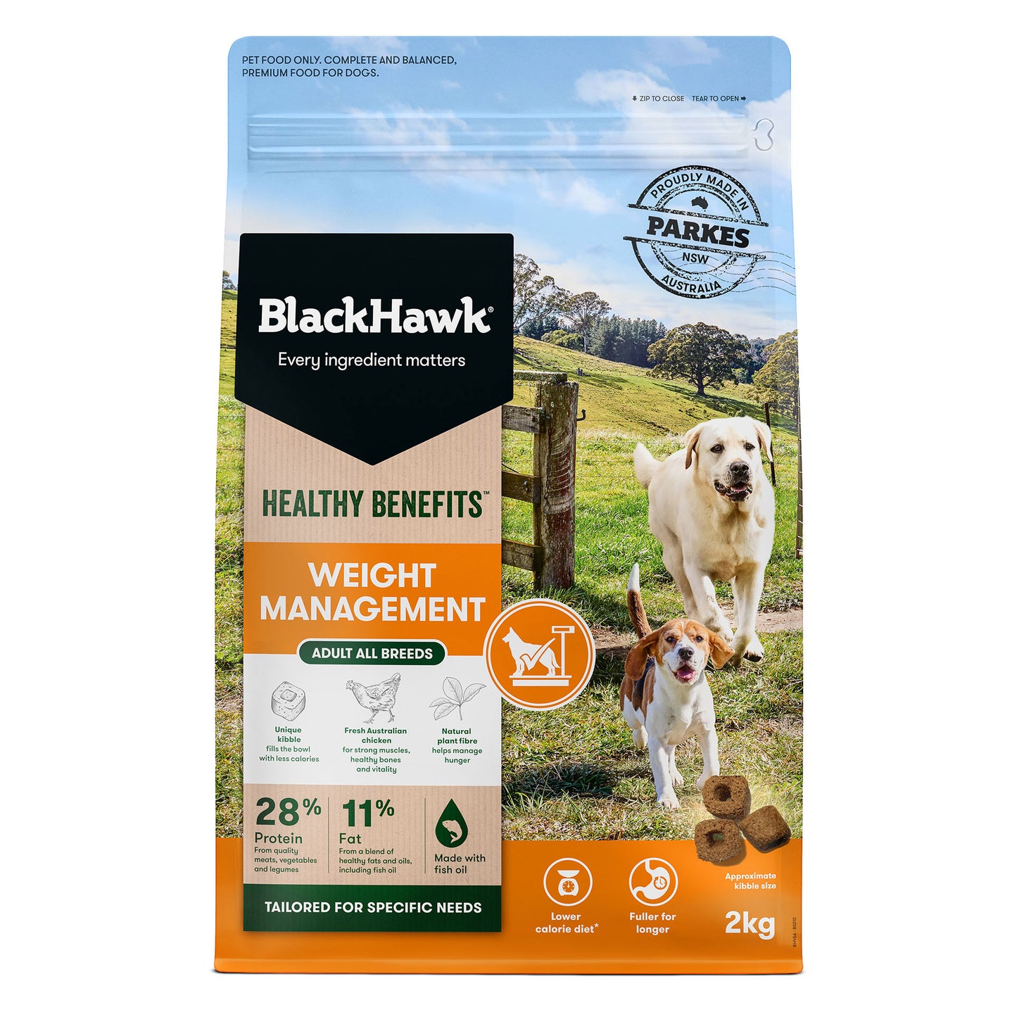 Black Hawk Adult Dog Healthy Benefits Healthy Weight Formula Ships from Australia