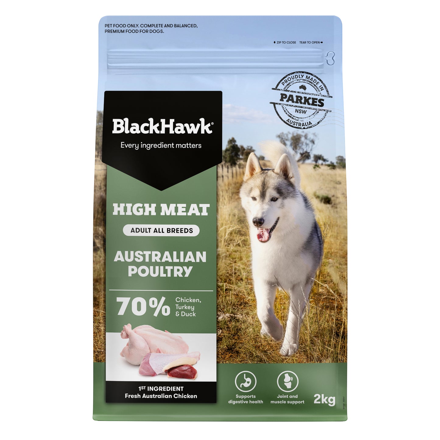 Black Hawk Adult Dog High Meat Australian Poultry Ships from Australia