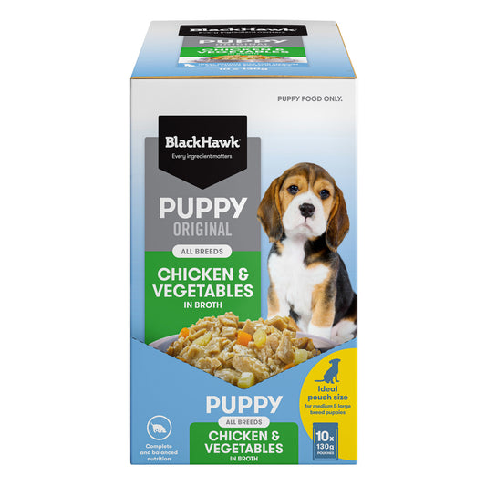 Black Hawk Wet Food Pouches Puppy Ships from Australia