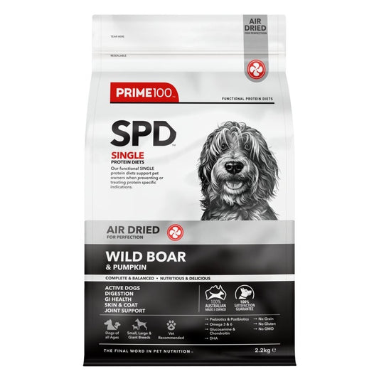 Prime100 SPD Air Dried Wild Boar & Pumpkin AU Owned