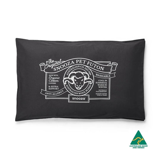 Snooza Organic Pet Futon Charcoal AU Owned