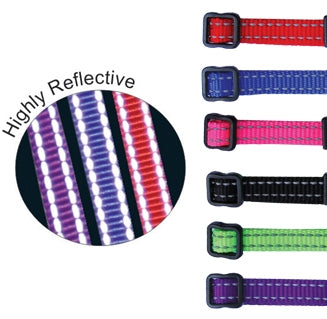 Beau Pets Puppy Collar Reflective Thread Adjustable AU Owned
