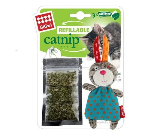 GiGwi Refillable Catnip Characters Rabbit Ships from Australia