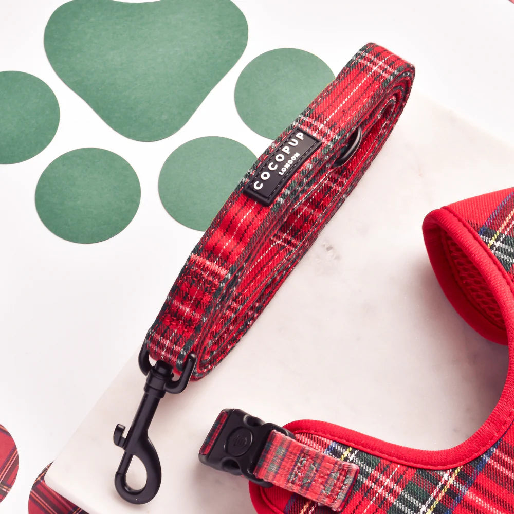 Cocopup London Dog Lead Tartan Ships from Australia