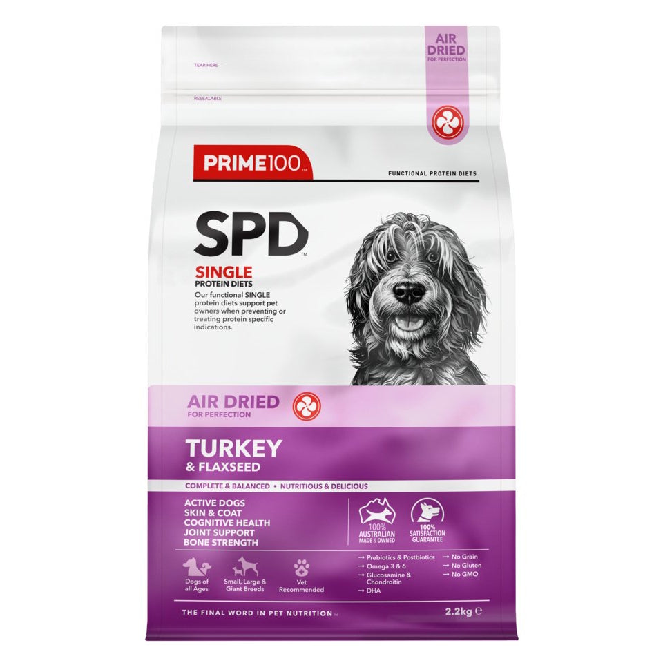Prime100 SPD Air Dried Turkey & Flaxseed AU Owned
